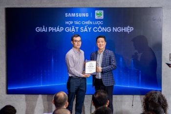 Samsung ra mắt máy giặt công nghiệp - WW Việt Nam đối tác chiến lược